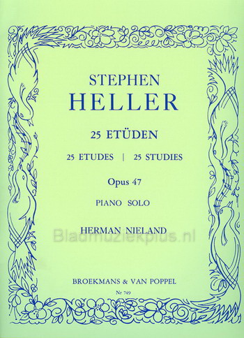 Stephen Heller: 25 Etudes Op. 47 (piano)