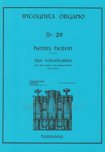 Incognita Organo 29: Heron Voluntaries Opus 1
