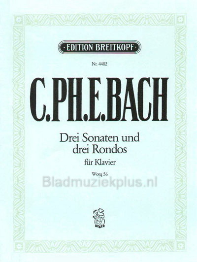 Bach (C.Ph.E.) Die 6 Sammlungen fur Klavier (Heft 2 Wq 56/1-6)