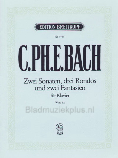 Bach (C.Ph.E.) Die 6 Sammlungen fur Klavier Heft 4 Wq 58