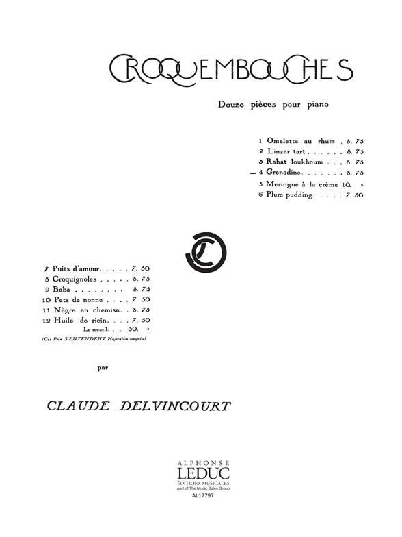 Delvincourt: Croquembouches No.4