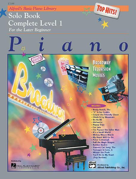 Alfreds Basic Piano Course – Top Hits! Solo Book – Complete Level 1 (1A/1B)