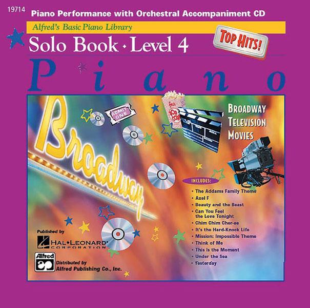 Alfreds Basic Piano Course: Top Hits! CD fuer Solo Book, Level 4