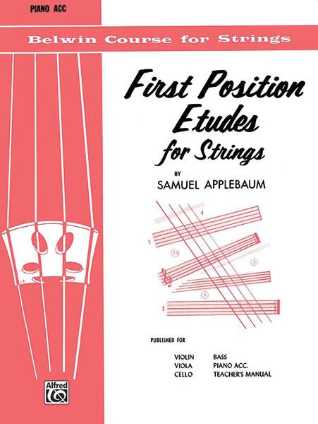 Samuel Applebaum: First Position Etudes For Strings (Pianobegeleiding)