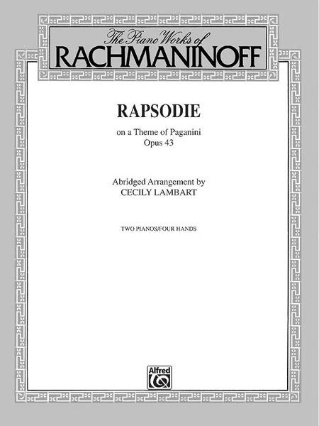 Rhapsody, Op. 43, on a Theme by Paganini
