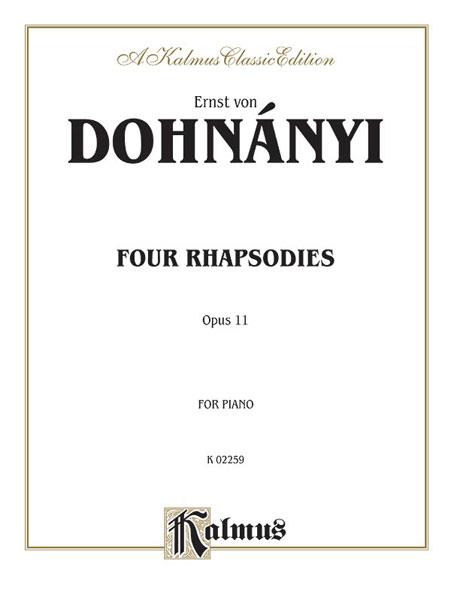 Dohnanyi: 4 Rhapsodies, Op. 11