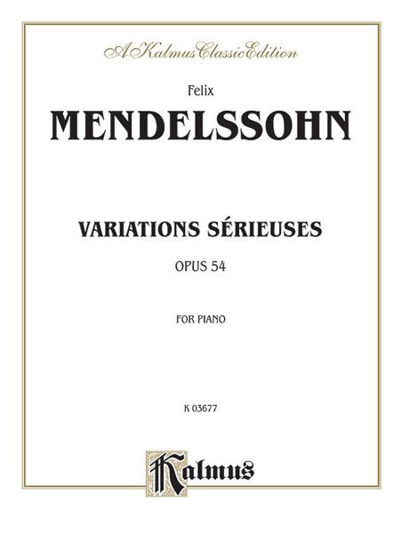 Variations s?rieuses, Op. 54