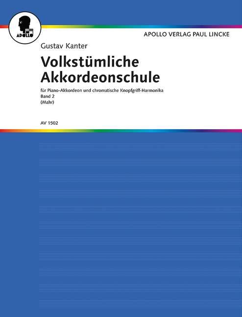 Volkstümliche Akkordeonschule Band 2