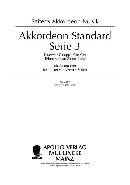 Akkordeon Standard Serie Heft 3