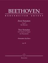 Beethoven: Two Sonatas for Pianoforte G minor, G major op. 49