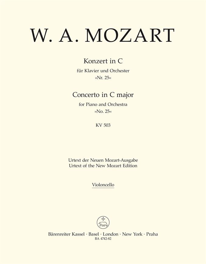Mozart: Konzert für Klavier und Orchester Nr. 25 C-Dur KV 503