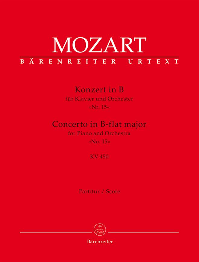 Mozart: Konzert für Klavier und Orchester Nr. 15 B-Dur KV 450