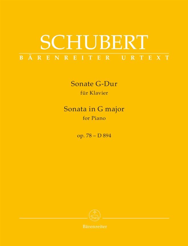 Schubert: Sonata for Pianoforte G major op. 78 D 894