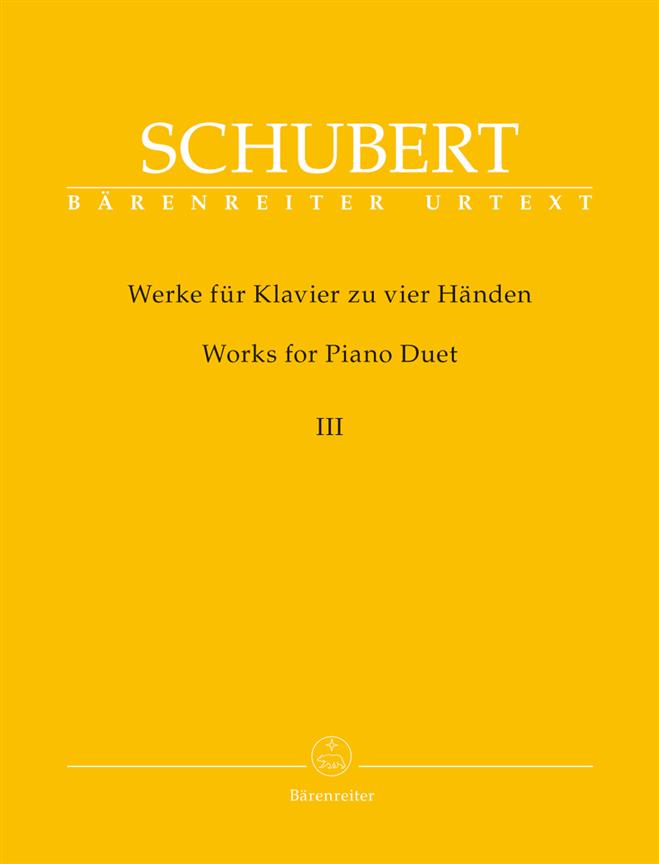 Franz Schubert: Works for Piano Duet Volume 3