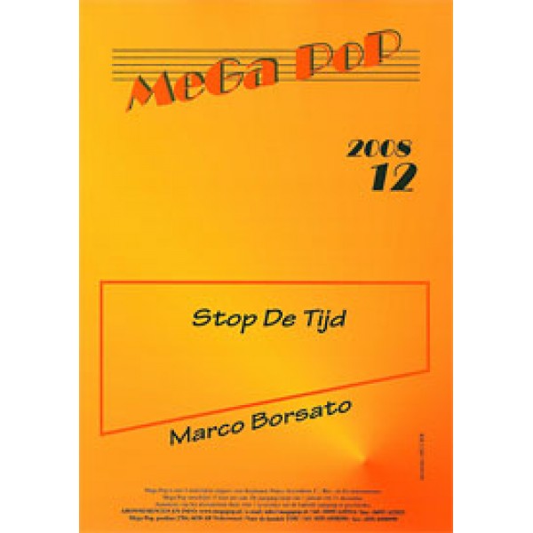 Marco Borsato: Stop De Tijd Piano