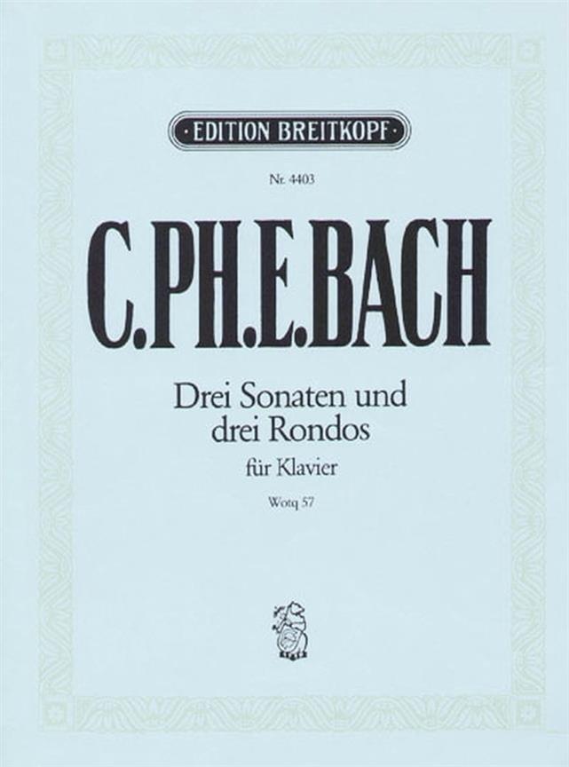 Bach (C.Ph.E.) Die 6 Sammlungen fur Klavier (Heft 3 Wq 57/1-6)