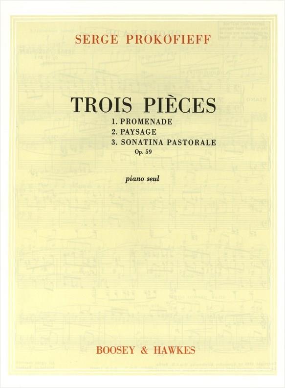Trois Pieces Op 59 Piano Solo