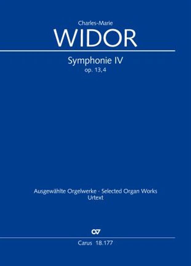 Widor: Symphonie Pour Orgue No. Iv op. 13/4