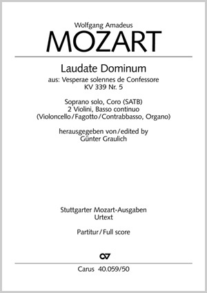 Mozart: Laudate Dominum in F KV 339 (Orgel)