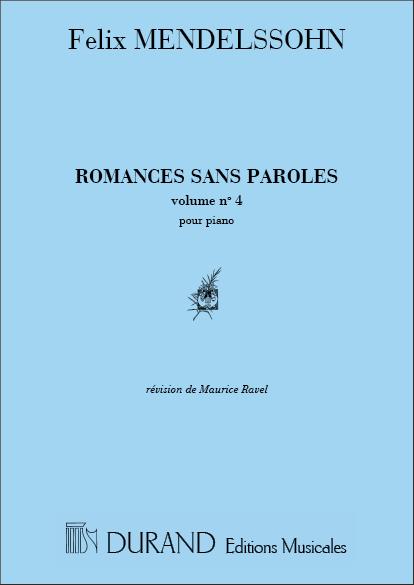 Ravel: Romances Sans Paroles V4 Piano (29 A 38)