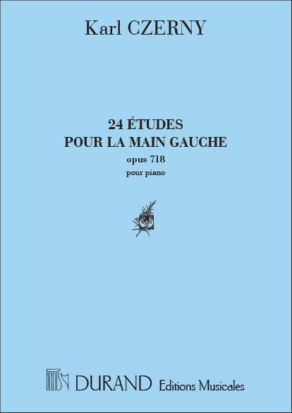 Czerny: 24 Etudes Pour La Main Gauche Opus 718
