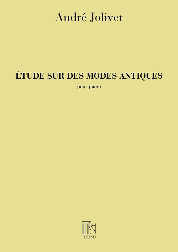 Etudes Modes Antiques Piano