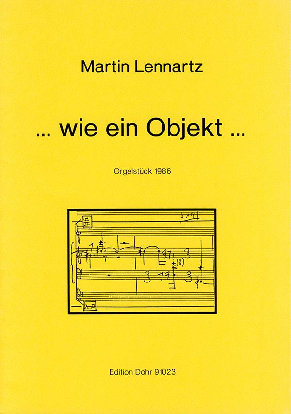 …wie ein Objekt…