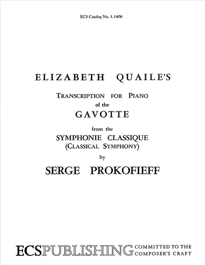 Gavotte from the Classical Symphony