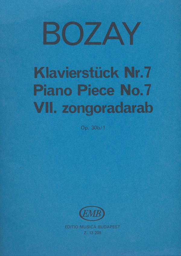 Bozay: Piano Piece No. 7 Op. 30 b/1