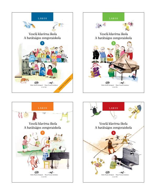 Lakos: Veselá klavírna skola 1-4