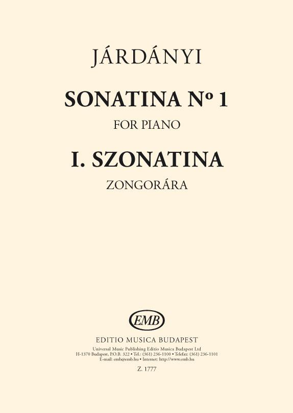 Járdányi: Sonatina No. 1