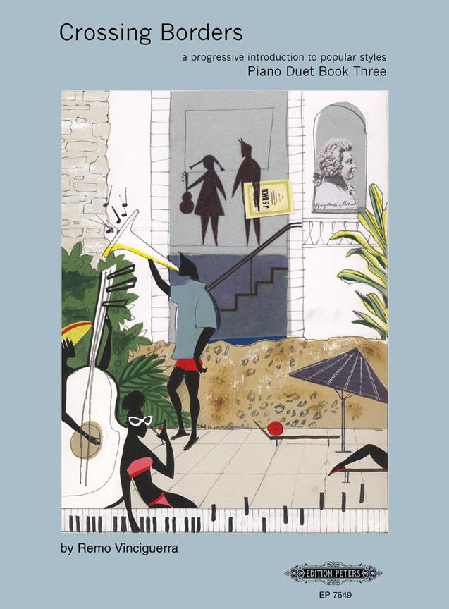 Vinciguerra: Crossing Borders Piano Duet Book 3