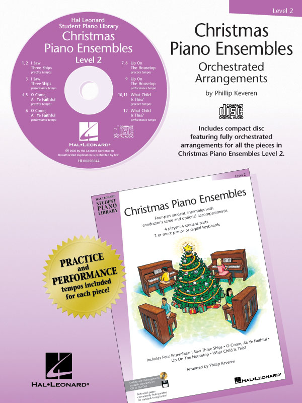 Hal Leonard Student Piano Library: Christmas Piano Ensembles Level 2 (CD)