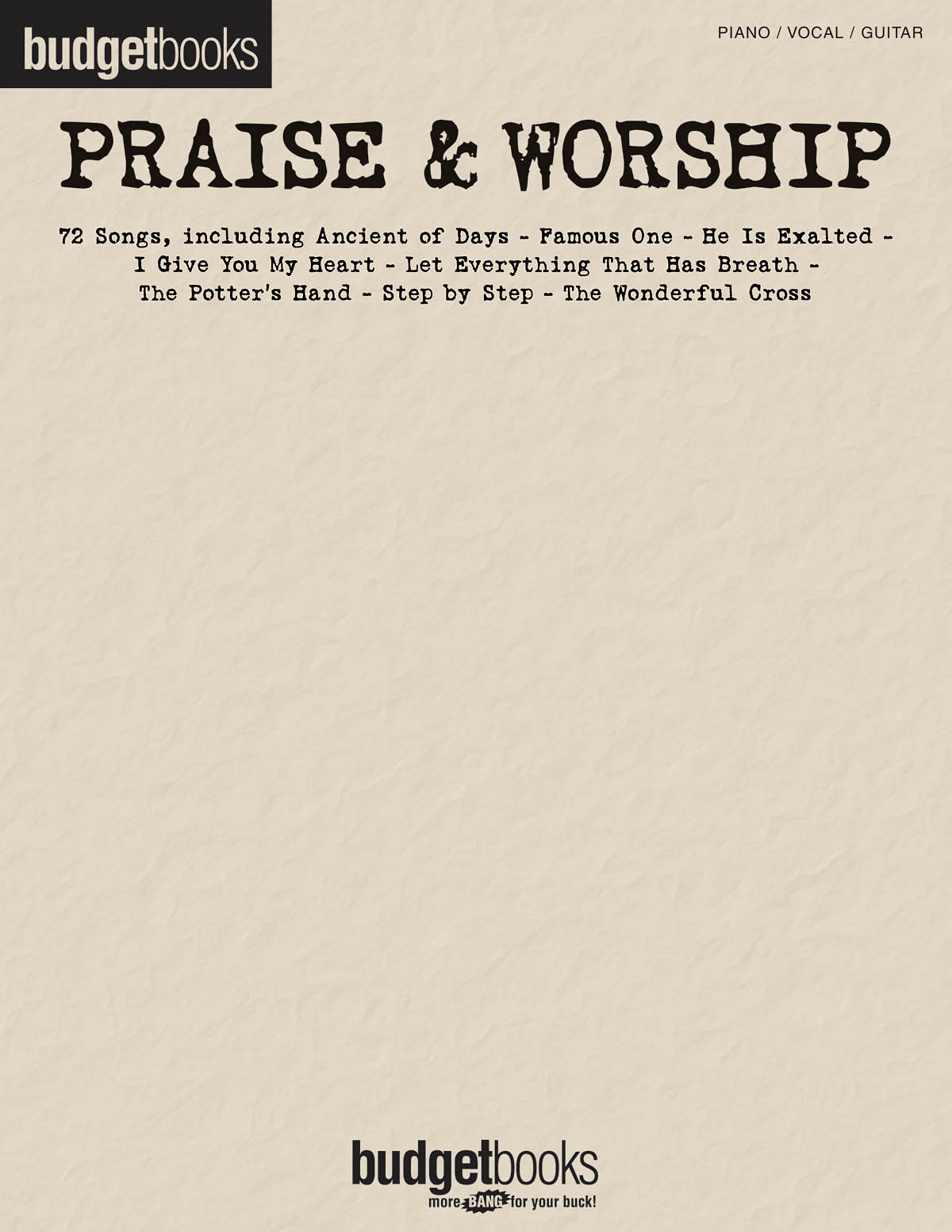 Budgetbooks: Praise & Worship