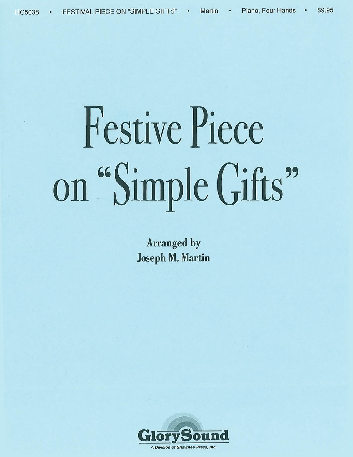 Festive Piece on ‘Simple Gifts’ Piano Duet
