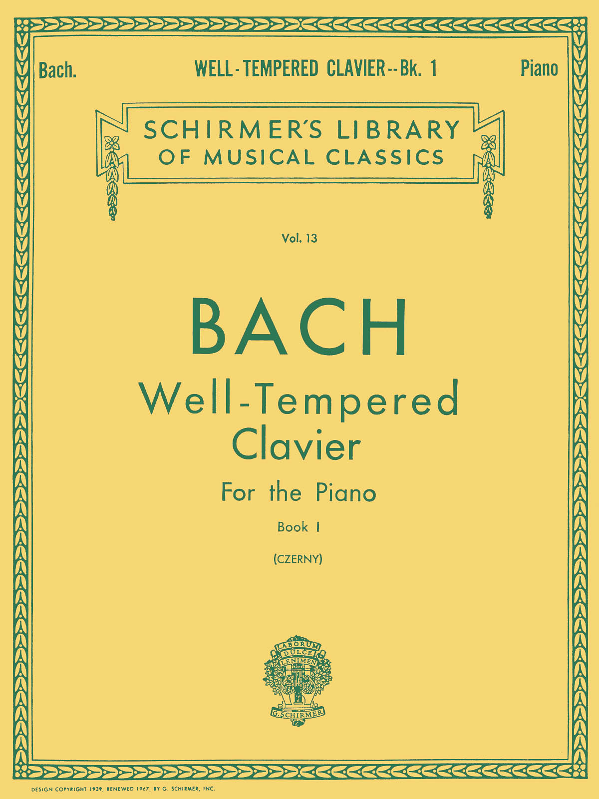 Bach: Well Tempered Clavier Book 1