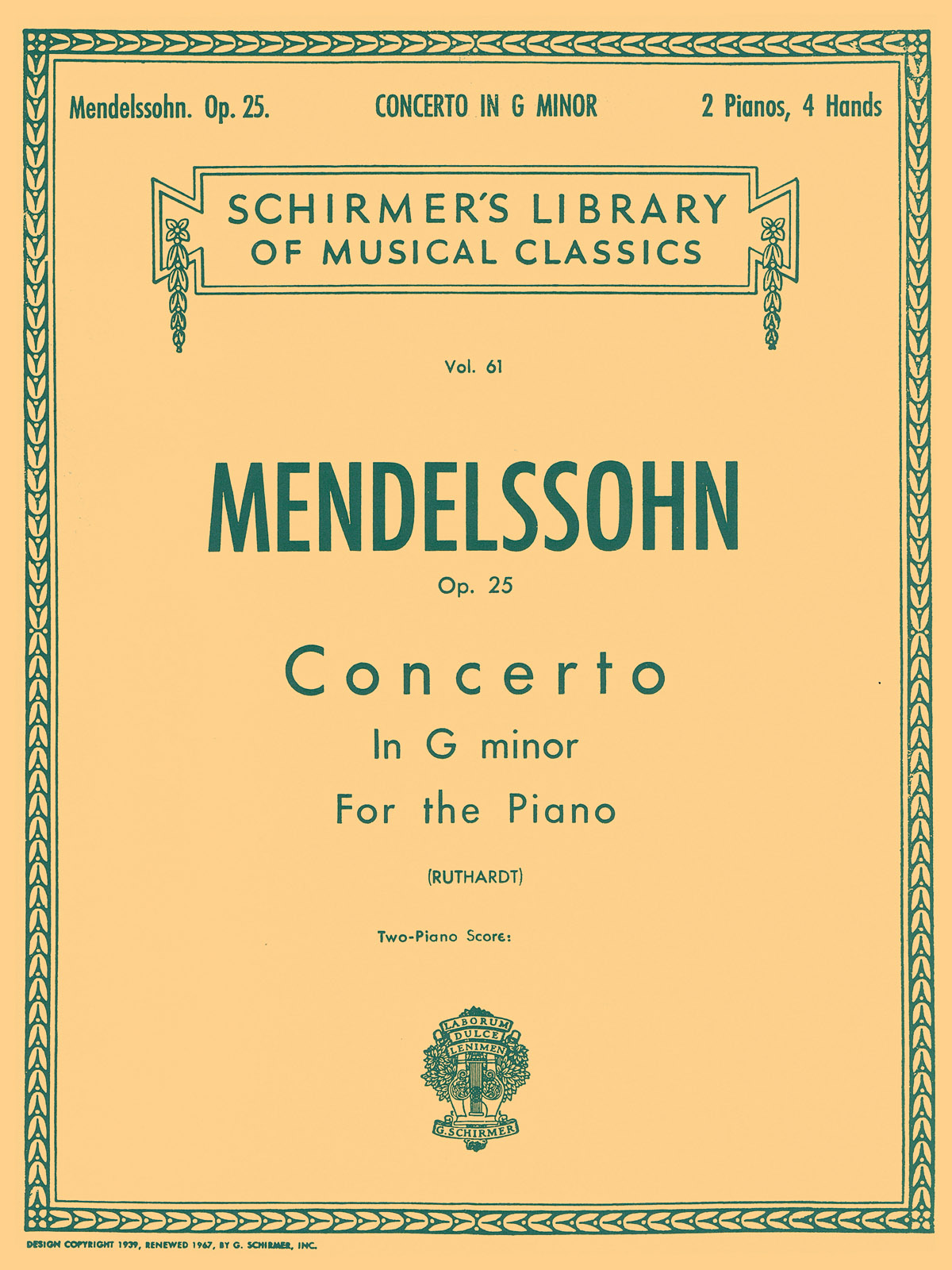 Felix Mendelssohn Bartholdy: Concerto No. 1 in G Minor, Op. 25