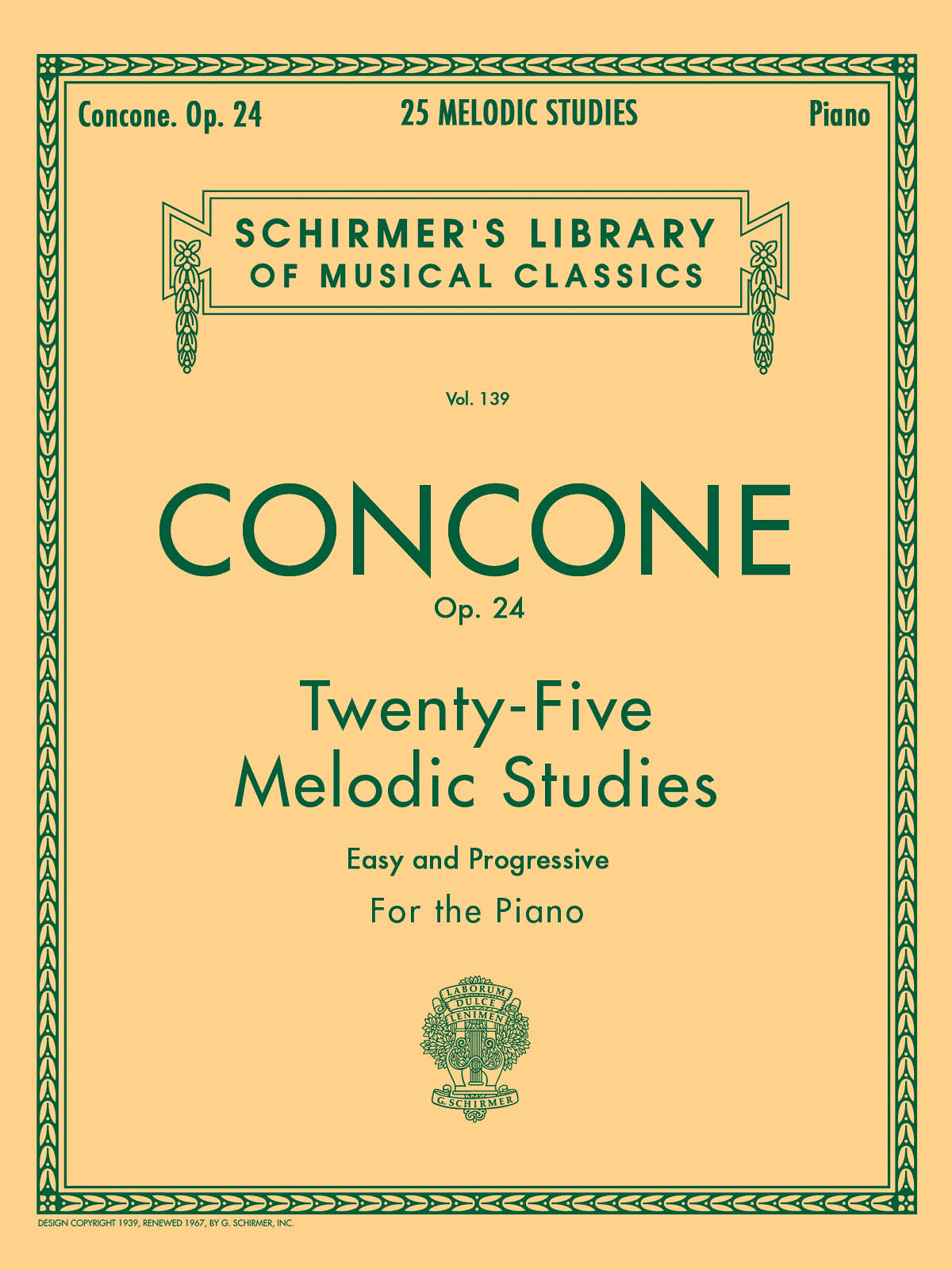 Concone: 25 Melodic Studies, Op. 24