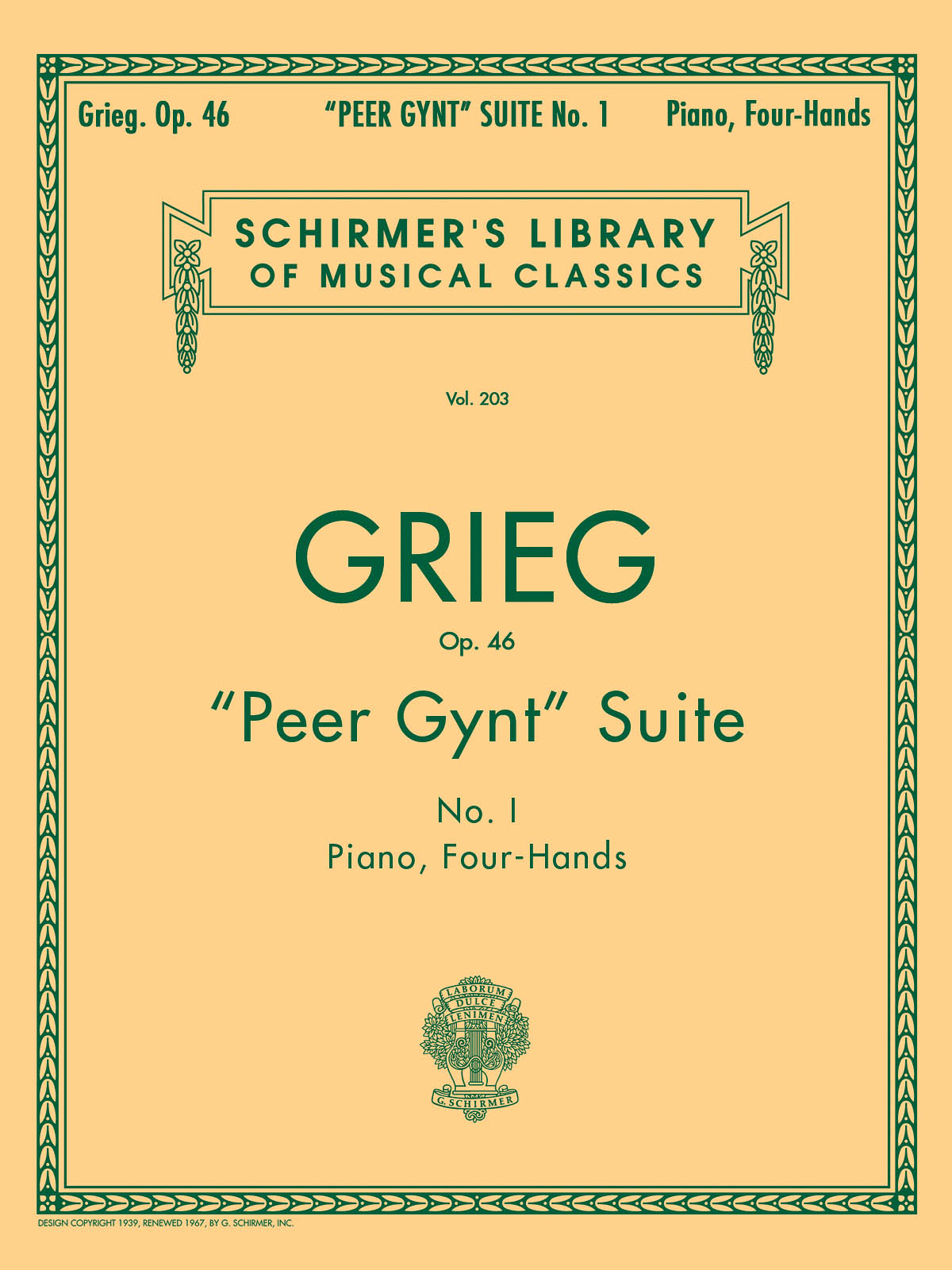 Grieg: Peer Gynt Suite No. 1 Op. 46 (Piano Duet)