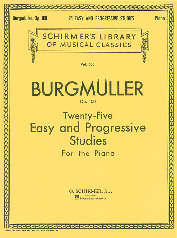 Friedrich Burgmuller: Twenty-Five Easy And Progressive Studies Op.100 (Complete)