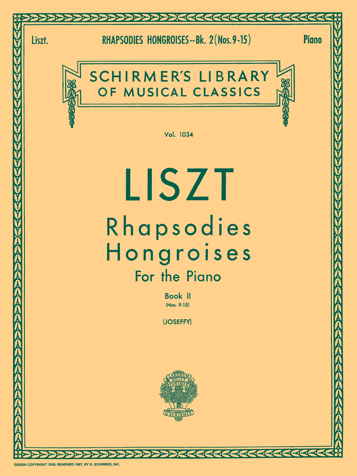 Franz Liszt: Rhapsodies Hongroises – Book 2: Nos. 9 – 15