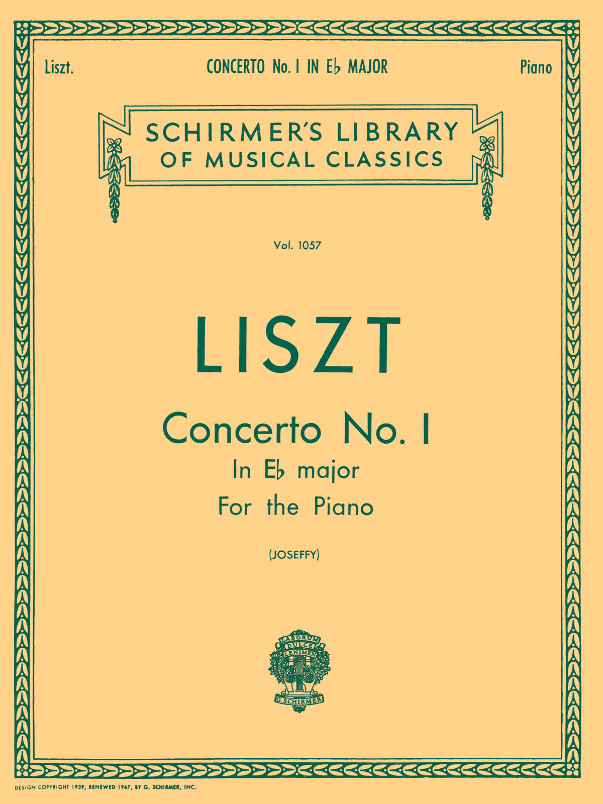 Liszt: Piano Concerto No.1 In E Flat (Two-Piano Score)