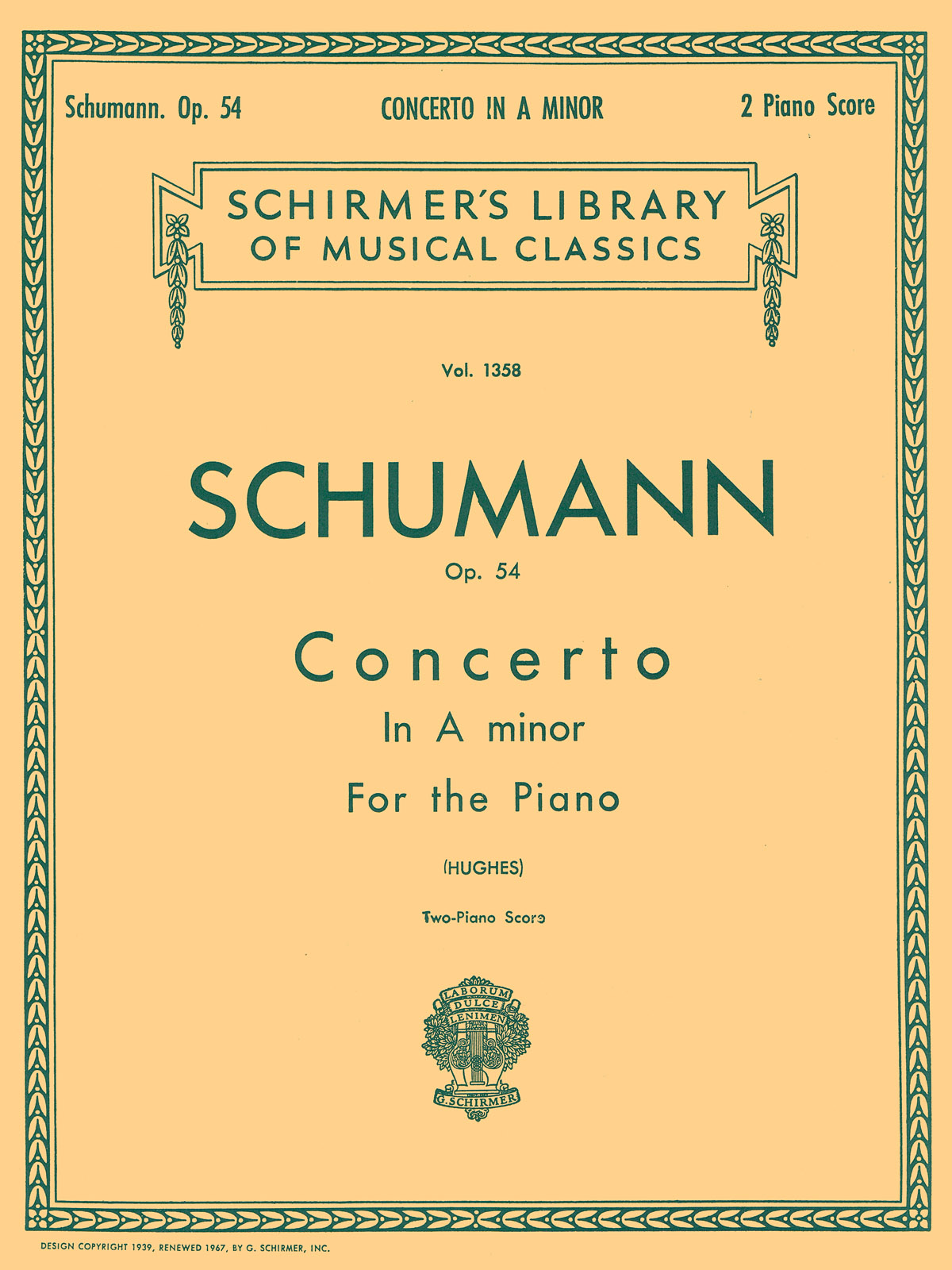 Robert Schumann: Concerto in A Minor, Op. 54