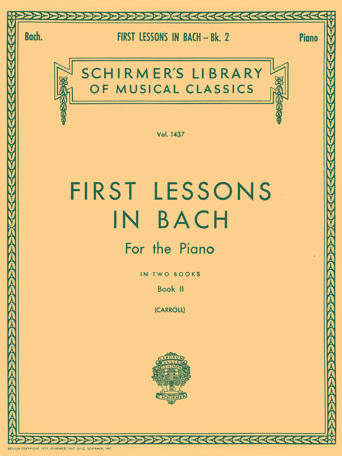 First Lessons In Bach 2