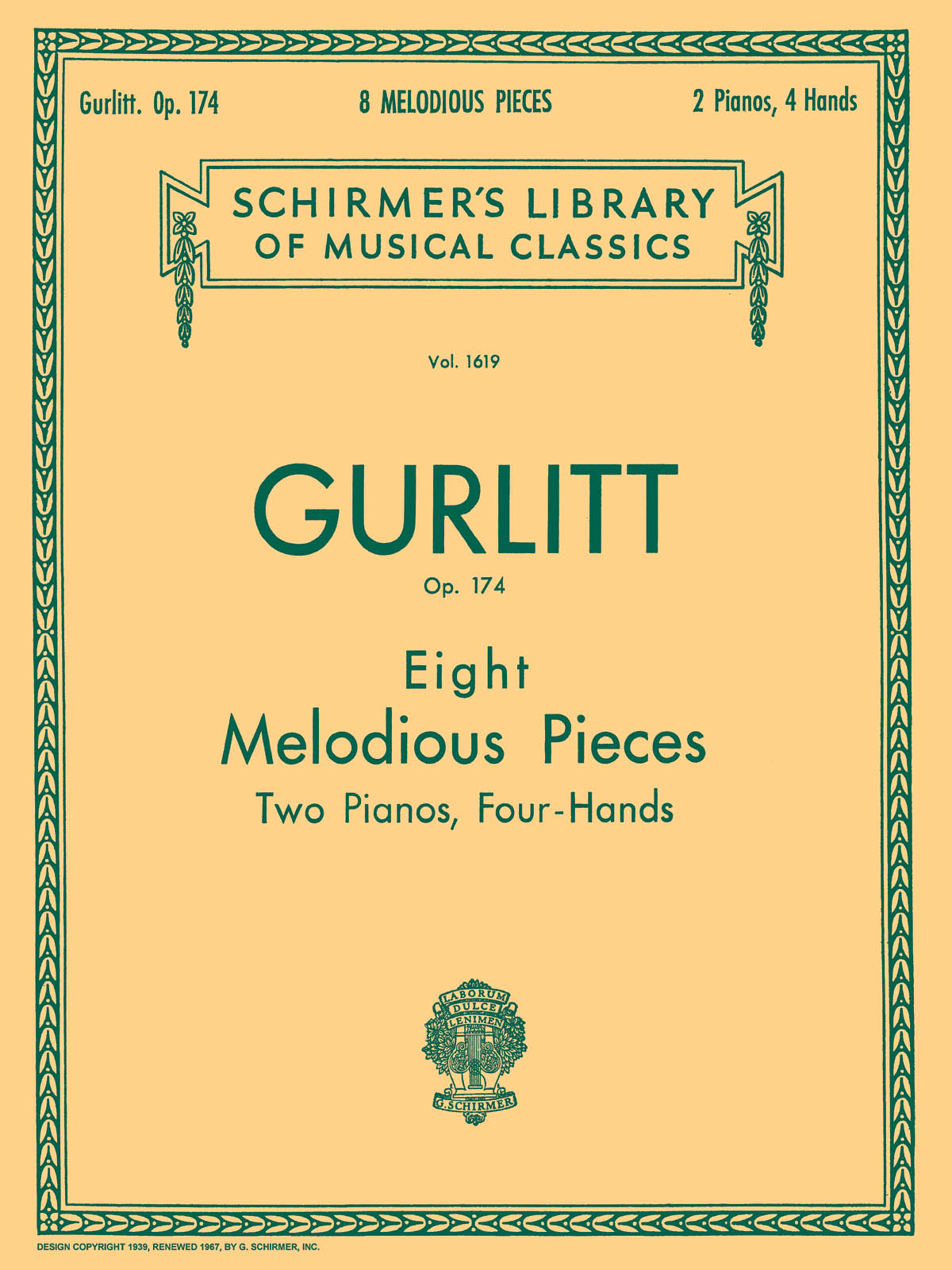 Cornelius Gurlitt: 8 Melodious Pieces, Op. 174