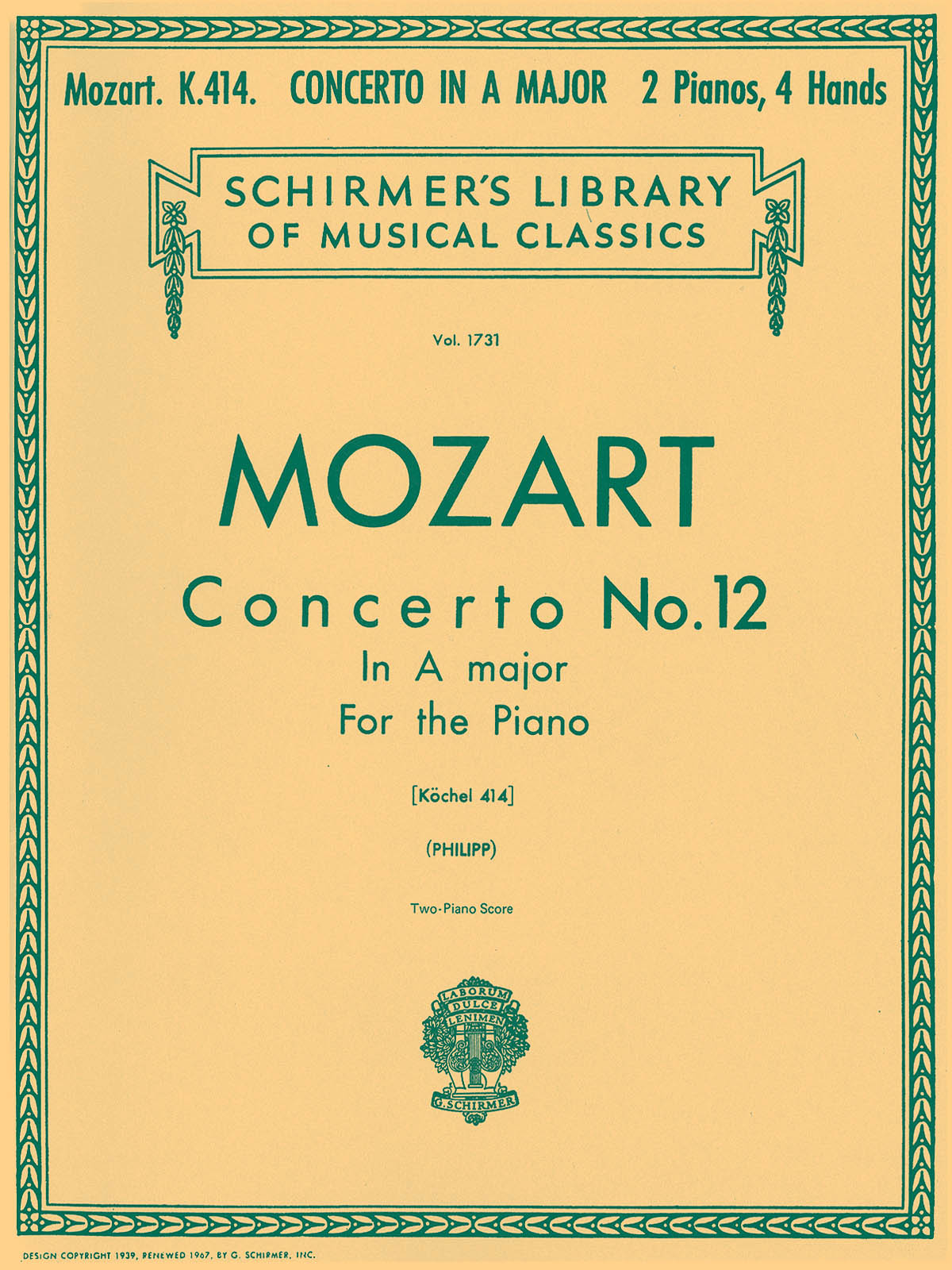Mozart: Concerto No. 12 in A, K.414