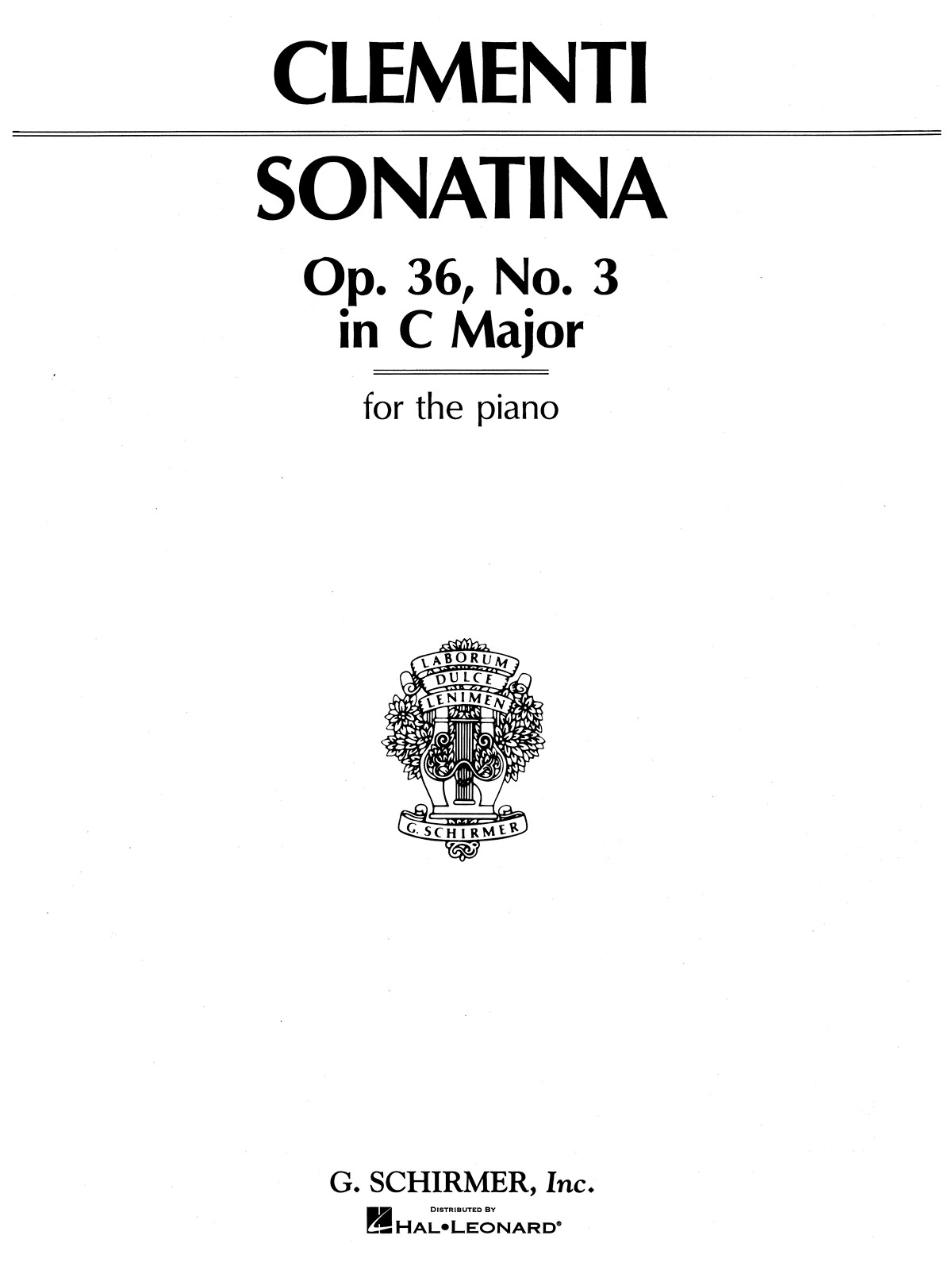 Muzio Clementi: Sonatina in G Major, Op. 36, No. 3
