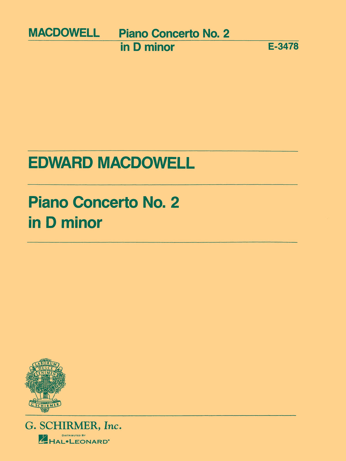 Edward MacDowell: Concerto No. 2 in D Minor