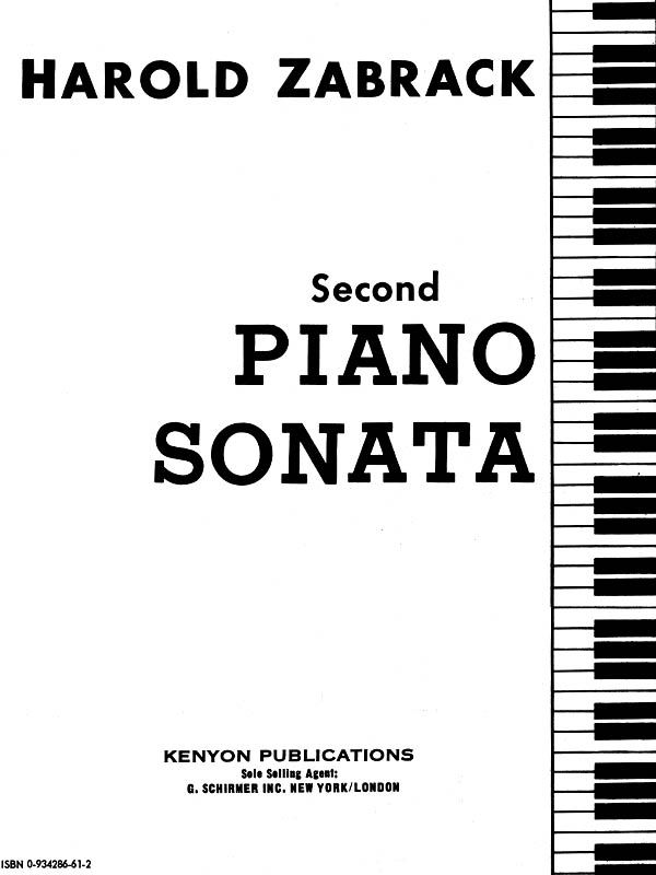 Piano Sonata No. 2(Piano Solo)