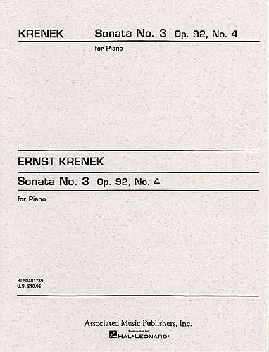 Ernst Krenek: Sonata No. 3, Op. 92